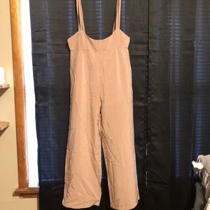 pink F21 dressy overalls